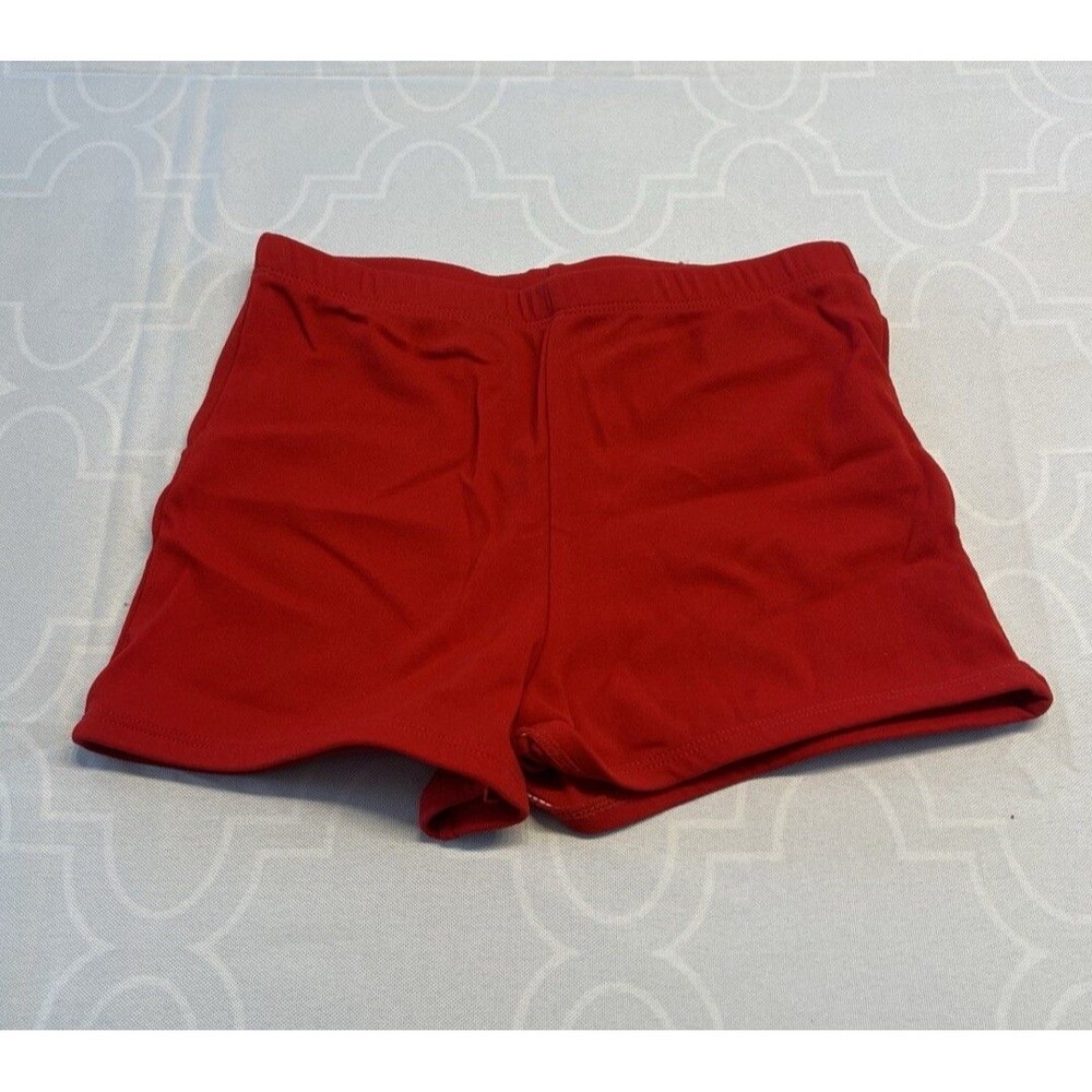 Chasse Nylon Cheer Dance Red Booty Shorts Adult Medium